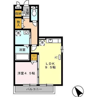 グラン・トレスJ【2階】の間取り