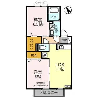 サニーコート【2階】の間取り