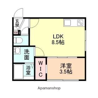 リセンス太閤山【2階】の間取り