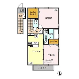 セジュール薫風 A【2階】の間取り