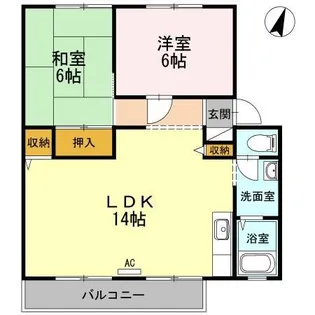 サンビレッジ 5【2階】の間取り