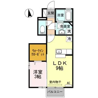 グレース姫野【1階】の間取り