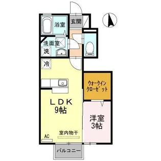 グレース姫野【1階】の間取り