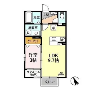 フェリックスD【2階】の間取り