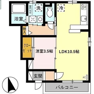 ジュアンあけの【1階】の間取り
