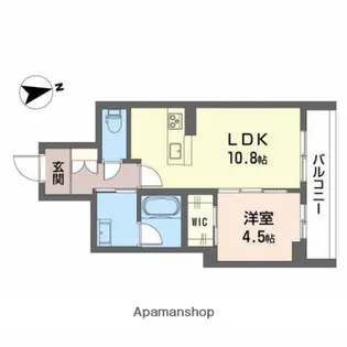 BELLE MAISON昭和町【2階】の間取り