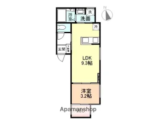 CALMPORT N【207号室】の間取り