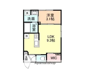 グローリー上関【2階】の間取り