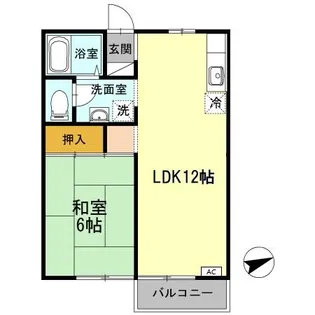ヴィラ フルール【2階】の間取り