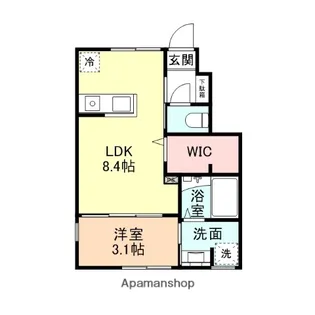INTEGRAL羽広【102号室】の間取り