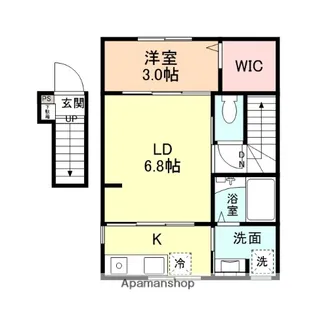 INTEGRAL羽広【202号室】の間取り