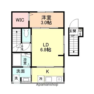 INTEGRAL羽広【203号室】の間取り