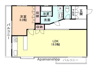 コーポリッチⅡ【2階】の間取り