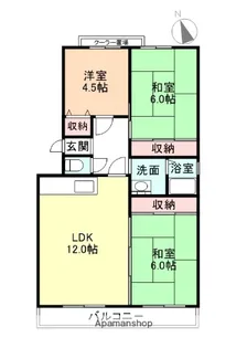 グランヒルズ朝日丘【101号室】の間取り