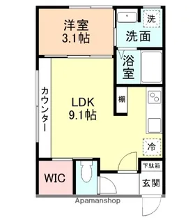 INTEGRAL N・Y【1階】の間取り