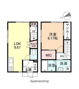 ビオラ古定塚【1階】の間取り