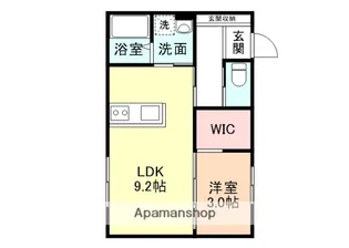 FELICE駅南Ⅱ【201号室】の間取り