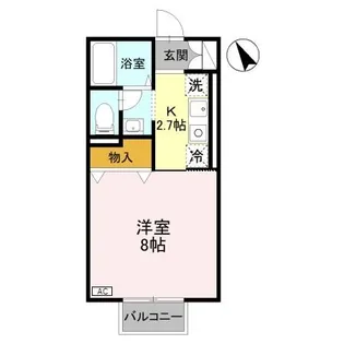 ストリームハイツ【2階】の間取り