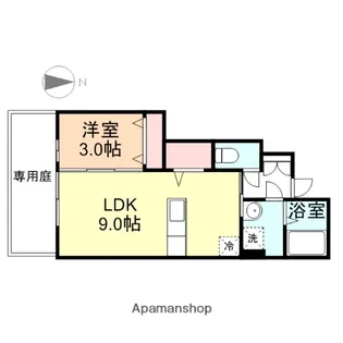 HALF AND HALF【1階】の間取り