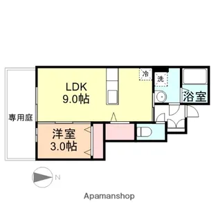 HALF AND HALF【1階】の間取り