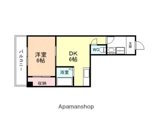 大門マンション【2階】の間取り