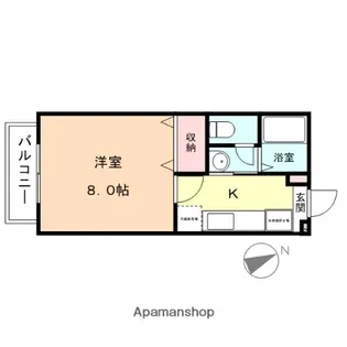 サングリーン野村【105号室】の間取り