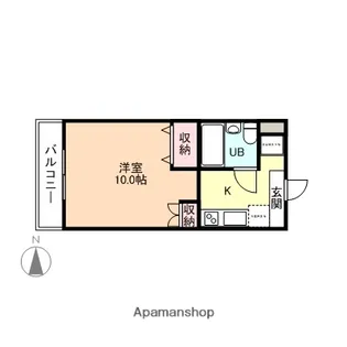 ロイヤルコーポ駅南【106号室】の間取り