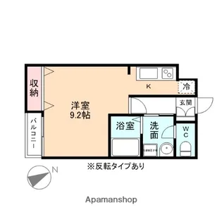 オーベルジュ駅南 南田町【1階】の間取り