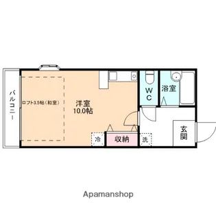 モア・アペックス鐘紡町【201号室】の間取り
