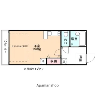モア・アペックス鐘紡町【203号室】の間取り
