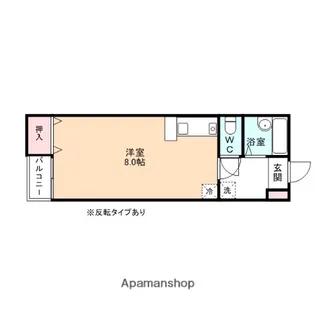 モア・アペックス井口本江【106号室】の間取り