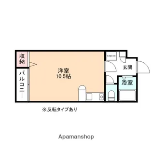 オーベルジュ上関Ⅰ【106号室】の間取り