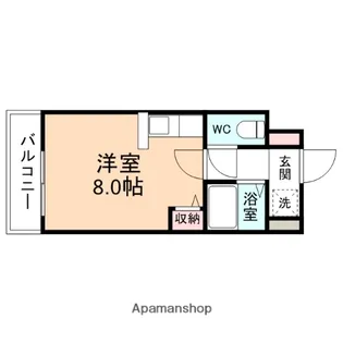 オーベルジュ木津南星町【212号室】の間取り