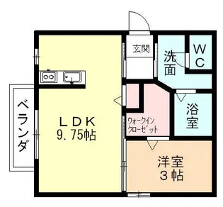 ロイヤルガーデン砺波Ⅱ B【1階】の間取り