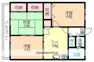 富山県高岡市東上関【マンション】の間取り