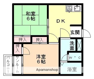 レジデンスR【2階】の間取り