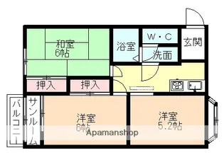 レジデンスR【1階】の間取り
