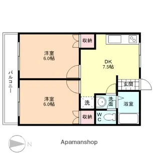 ハイムT&Y【1階】の間取り