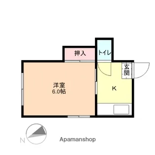 ハイツ宮川【205号室】の間取り