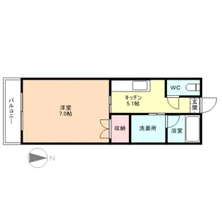 コーポ婦中【3階】の間取り