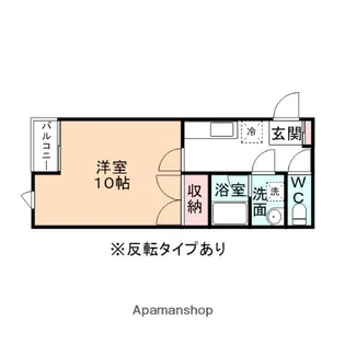 ラ・メゾンドクレール【1階】の間取り