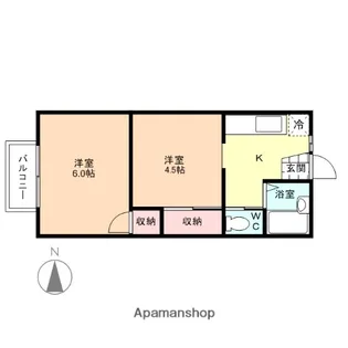 レピュート金山新【2階】の間取り