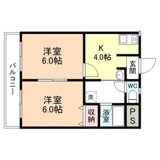 メゾンドカルム【2階】の間取り
