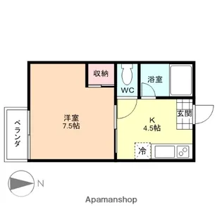 メゾン ドゥ 大和【207号室】の間取り