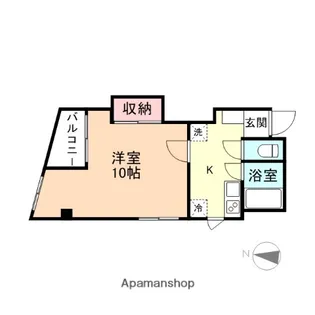 コンチネンタル清水【301号室】の間取り