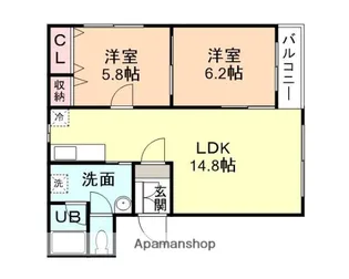 ピュアライフⅢ【3階】の間取り