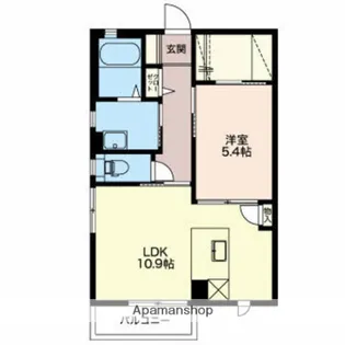 シュクレ経堂【2階】の間取り