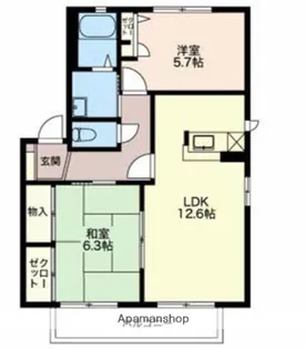 ディアコート【2階】の間取り