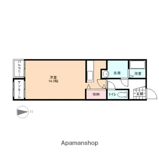 エクセルヒルズ C棟【203号室】の間取り