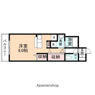 リバーサイドM【203号室】の間取り
